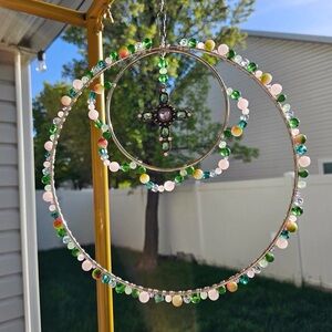 Sun catcher with cross